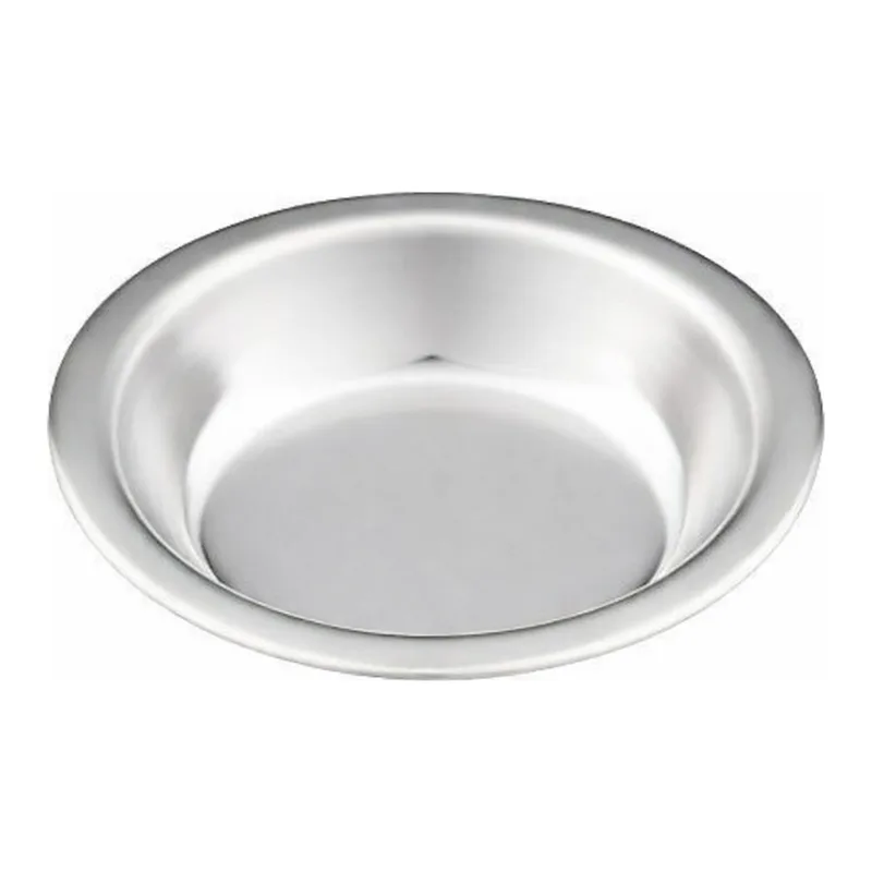 AS ONE Stainless Round Plate (Flat Edge), 스테인리스 둥근 접시 (플랫 엣지)
