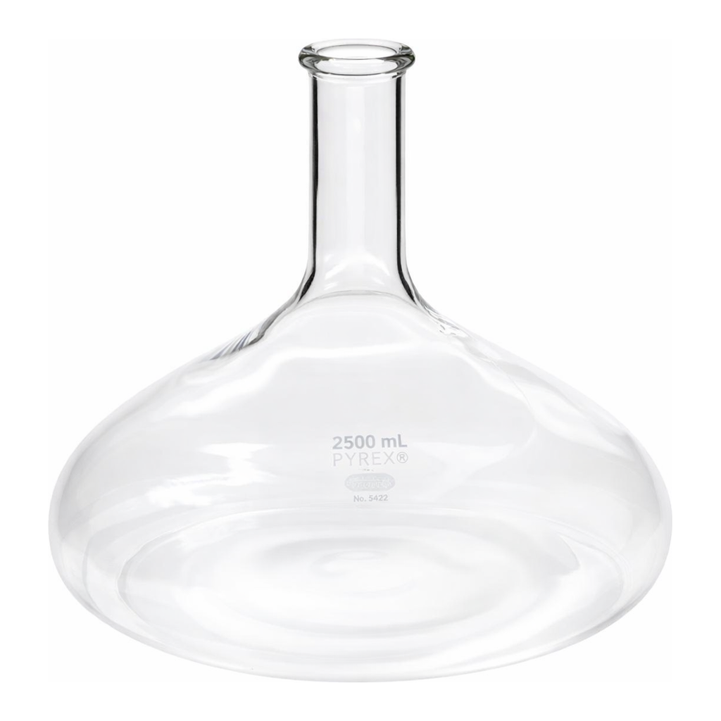 Corning PYREX 2500 mL Low Form Culture Flask