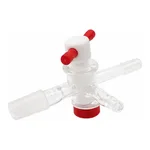 AS ONE Three-Way Cock PTFE Type 15/25