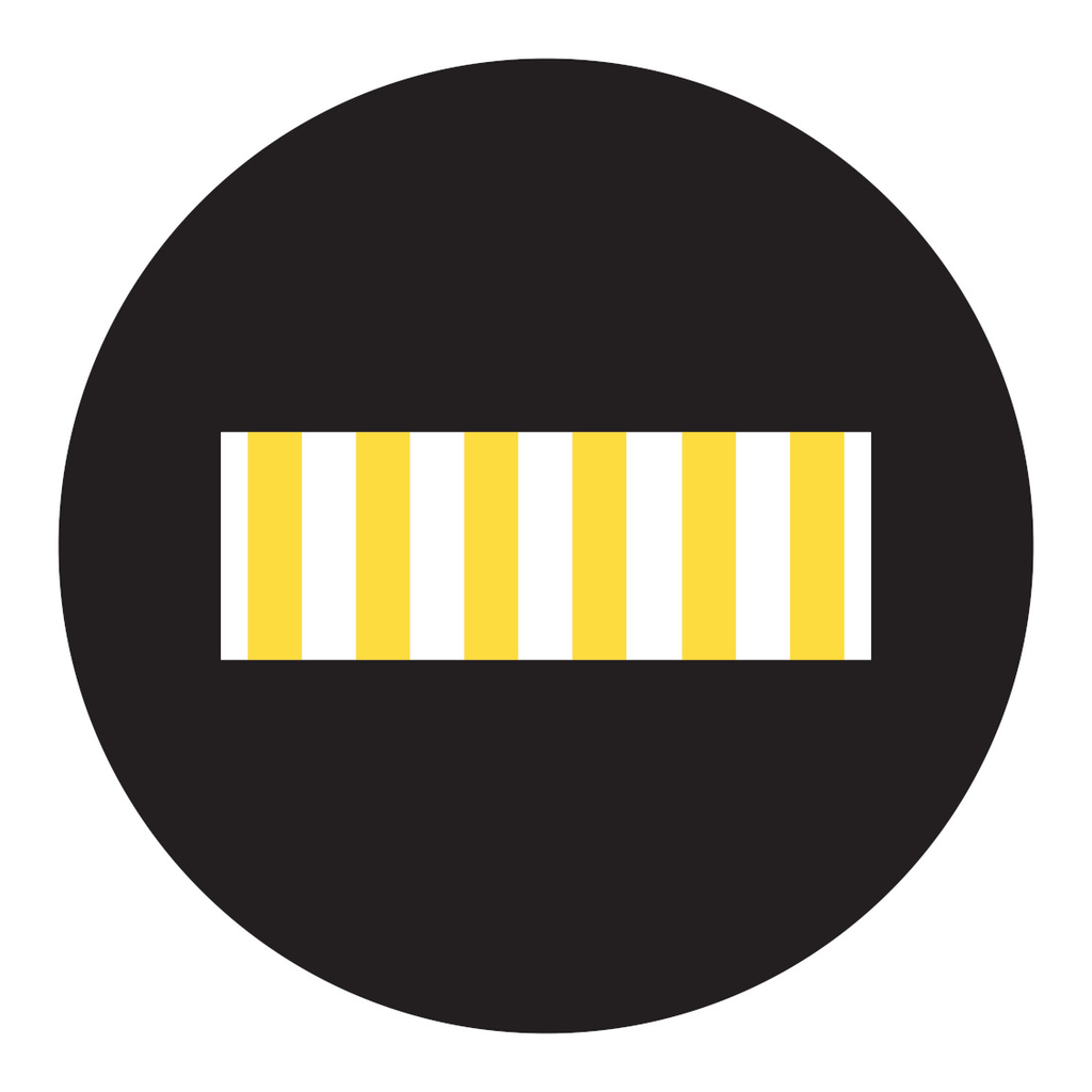 Brady GOBO Safety Sign Slides, Crosswalk Yellow/White Stripes