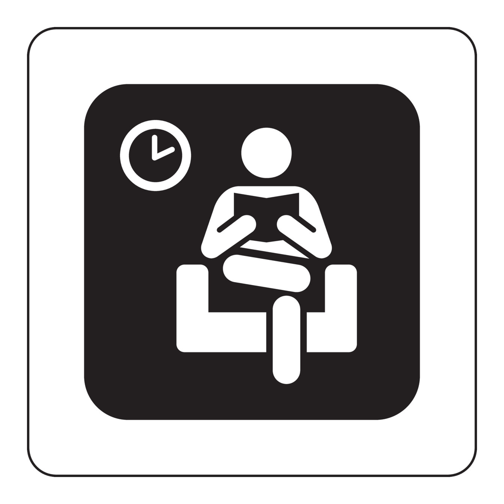 Brady Waiting Area Sign