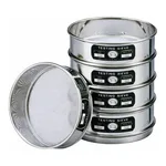 AS ONE Stainless Steel Test Sieve(Φ200×Depth 60㎜), 스테인리스 스틸 시험용 체(Φ200×깊이 60㎜)