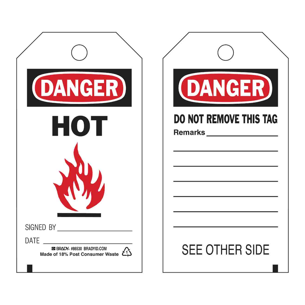 Brady Accident Prevention Tags - HOT