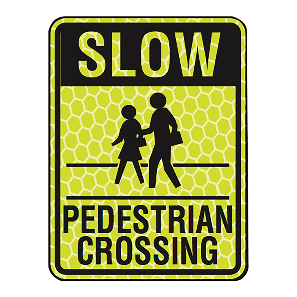 Brady SLOW Slow Pedestrian Crossing sign