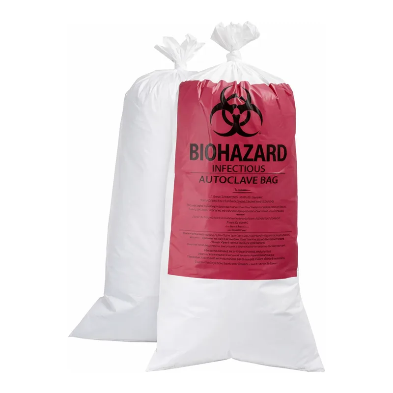 Bel-Art Biohazard Disposal Bag-Clear 투명 멸균 비닐백_외산