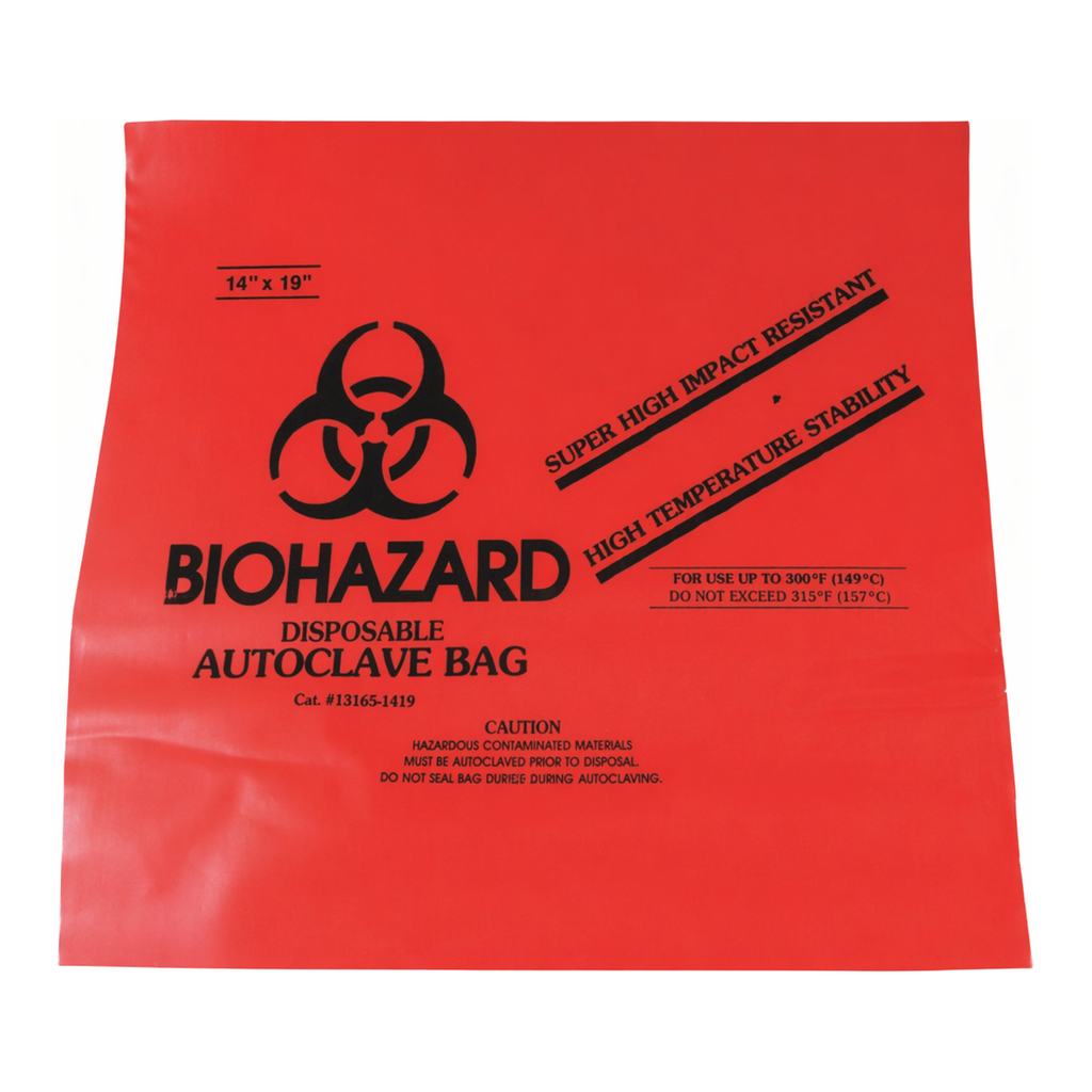 Bel-Art Super Strength Biohazard Disposal Bag 멸균 비닐백_외산