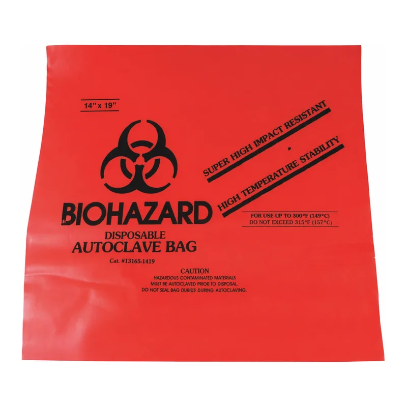 Bel-Art Super Strength Biohazard Disposal Bag 멸균 비닐백_외산