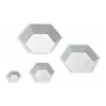 Eagle Hexagonal Polystyrene Weighing Dishes 육각형 웨잉디쉬