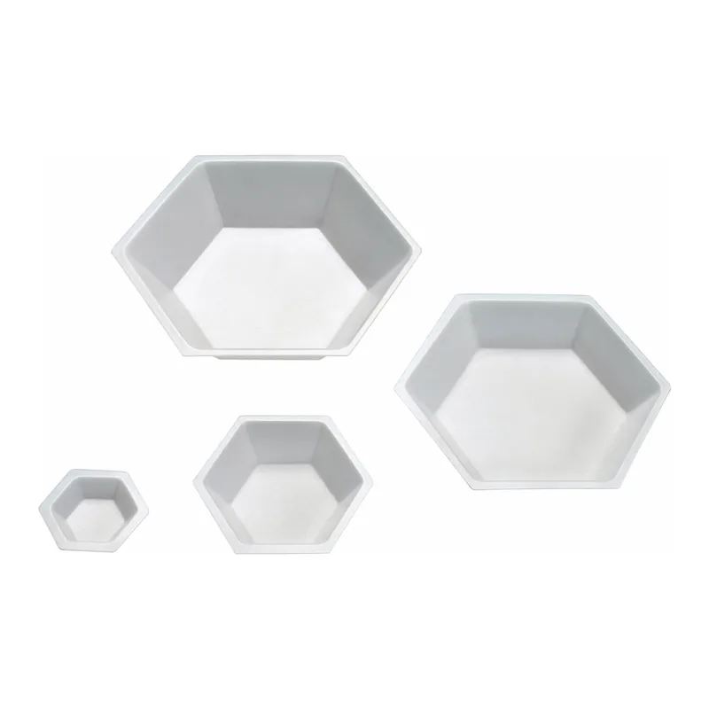Eagle Hexagonal Polystyrene Weighing Dishes 육각형 웨잉디쉬