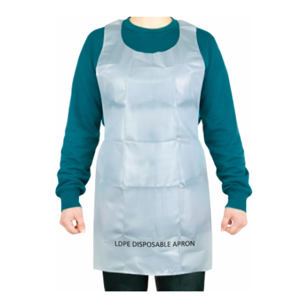 Daihan Science LDPE Disposable Apron, Good for Fluidproof of Chemical·Water, -50℃+80/90℃ stable