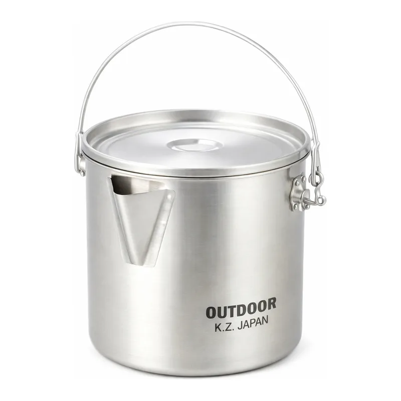 AS ONE Pot Type Stainless Steel Bucket (with Lid) SUS304, 포트형 양동이(뚜껑 부속 )