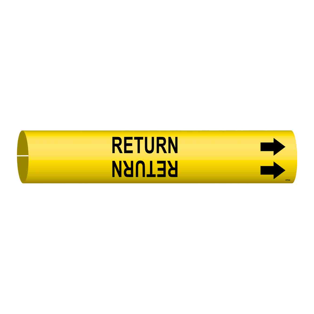 Brady RETURN Snap-On Pipe Marker