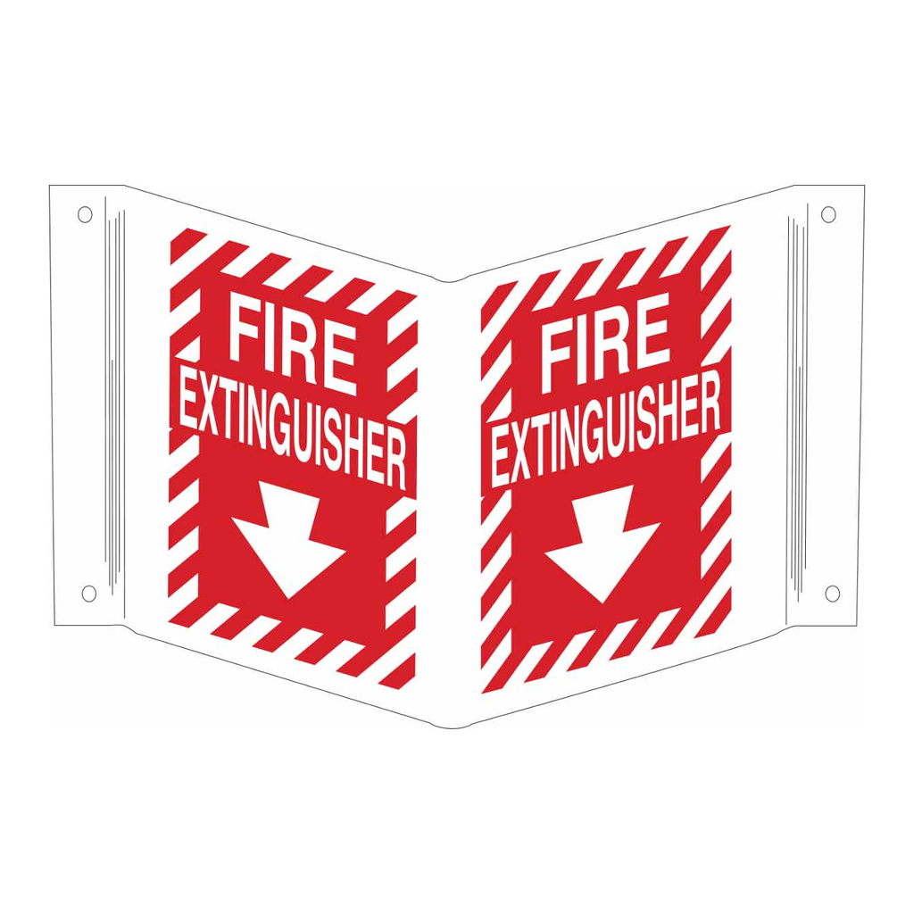 Brady V Fire Extinguisher Sign