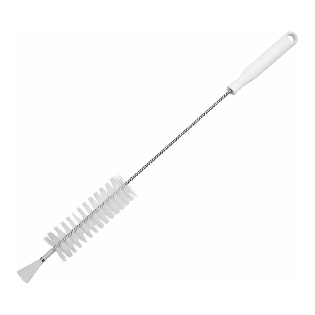 AS ONE Pipe Cleaner with Hole (PBT Hair) 500 x 135 x φ 40 mm White