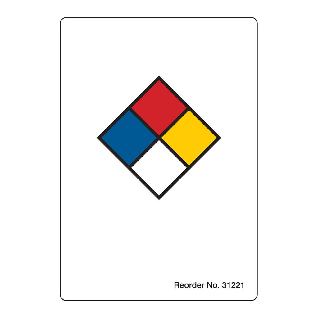 Brady NFPA Diamond Labels