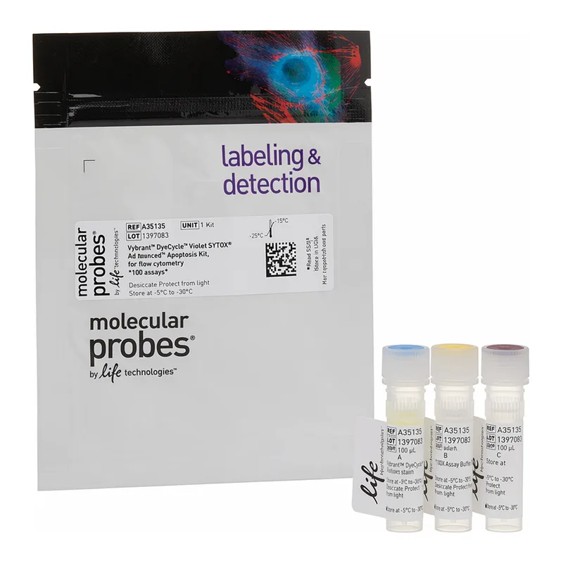 Thermo Fisher Scientific Vybrant DyeCycle Violet/SYTOX AADvanced Apoptosis Kit, for flow cytometry