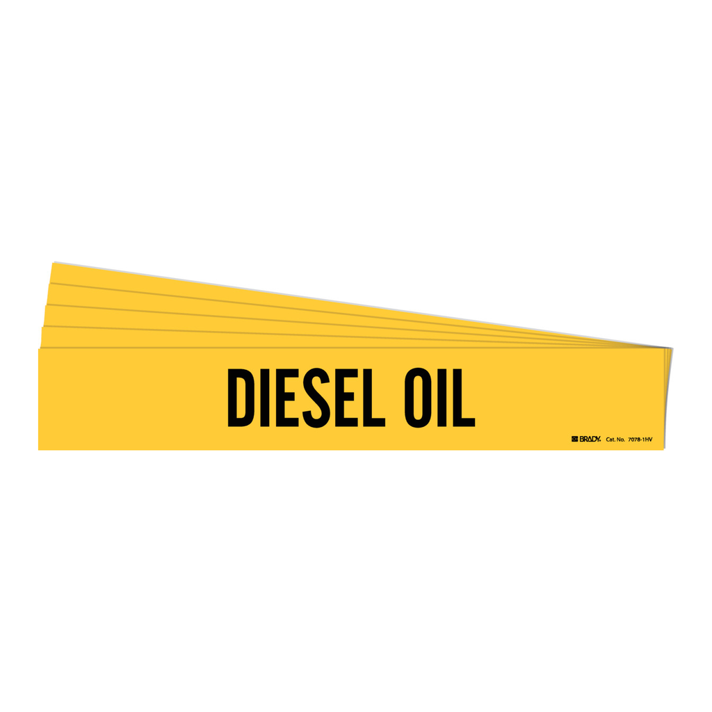 Brady DIESEL OIL Pipe Marker