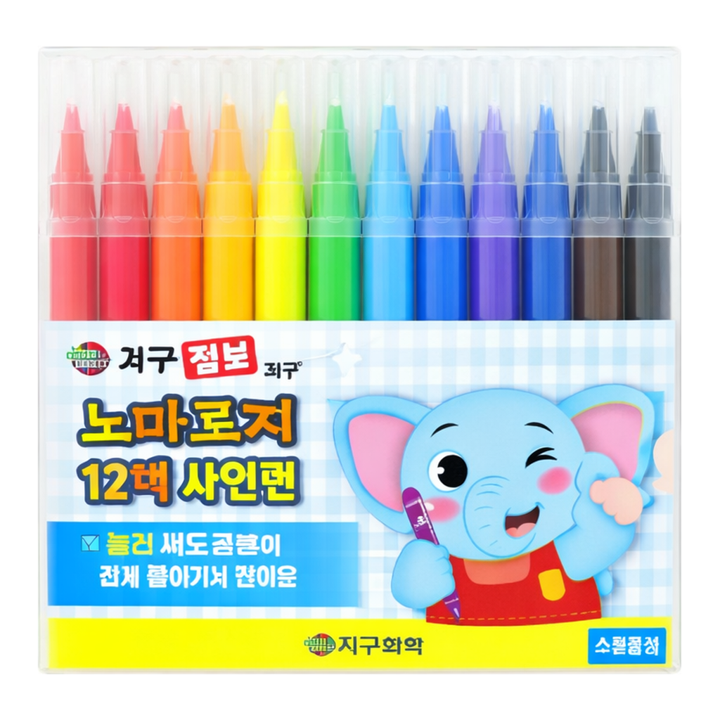 OFFICENEX 점보타입 노마르지사인펜 12색