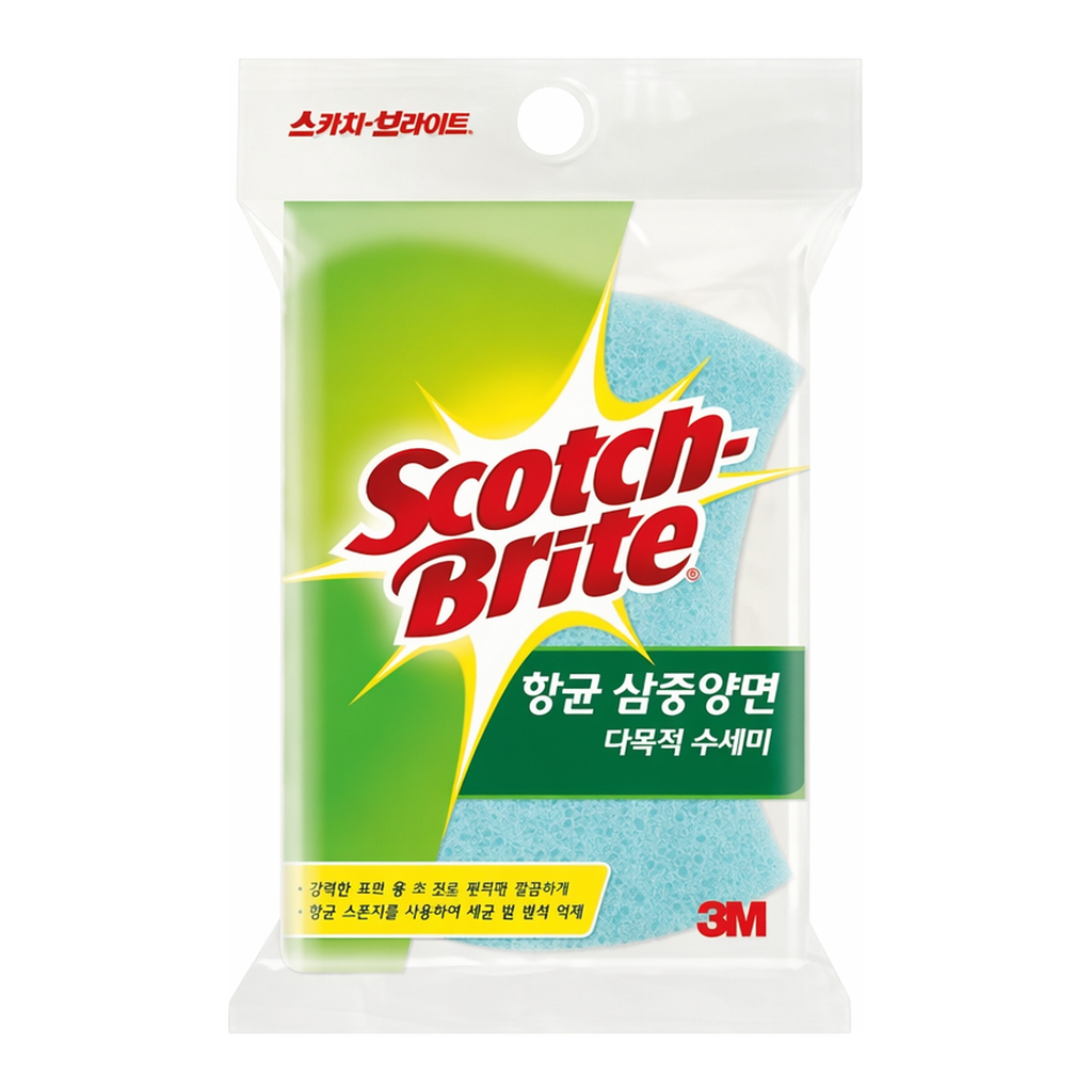 OFFICENEX 3M 항균3중양면수세미(MD-100DB)