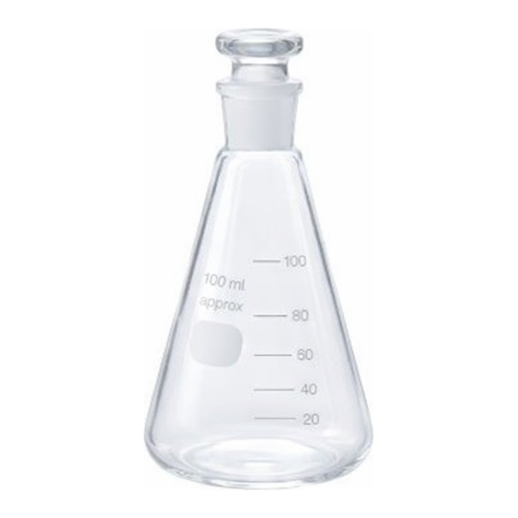 AS ONE Common Grinding Stopper Erlenmeyer Flask, 공통연마 마개 삼각 플라스크
