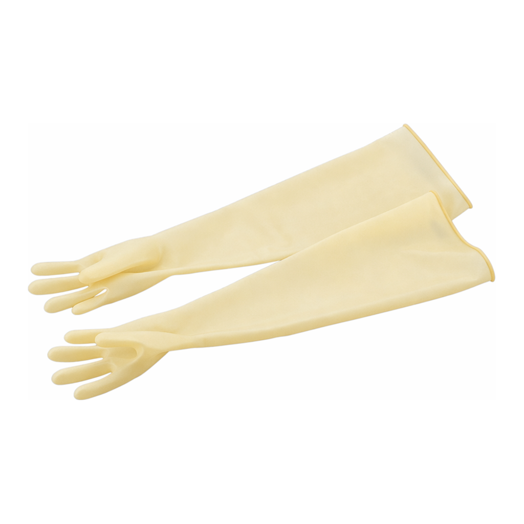 Daihan Science Natural Rubber Gloves for Glove Box, for Port Φ130~200mm, Length 630~780mm<br>Po