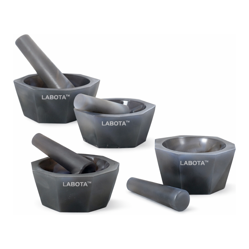 AS ONE Agate Mortar Set Deep, 마노유발세트(깊은형)(유봉 부속)