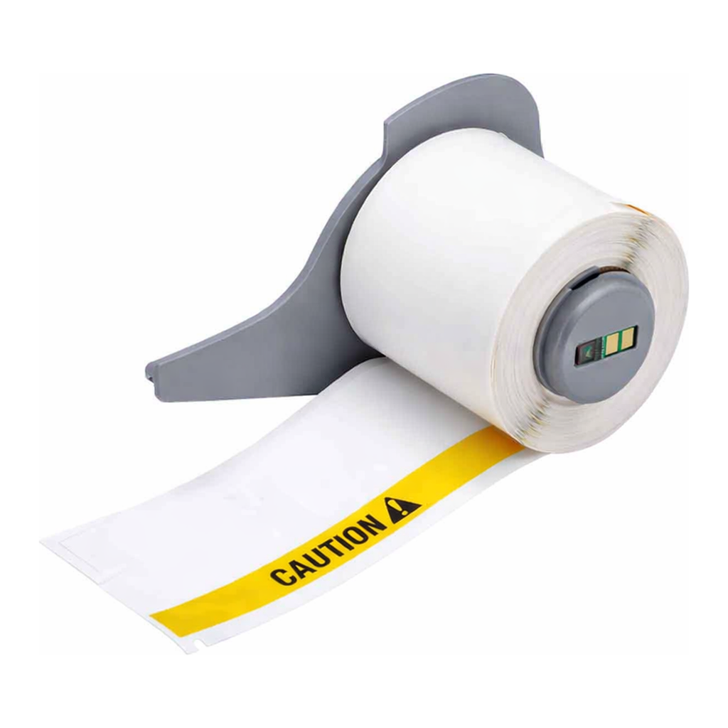 Brady Ultra Aggressive Adhesive Multi-Purpose Polyester Labels, ANSI CAUTION Header, for M7 Printers