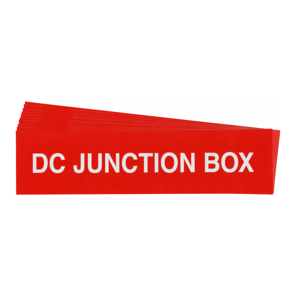 Brady Pre-Printed SOLAR DC JUNCT BOX DISC Warning Labels