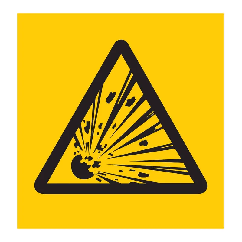 Brady Explosive Symbol Labels
