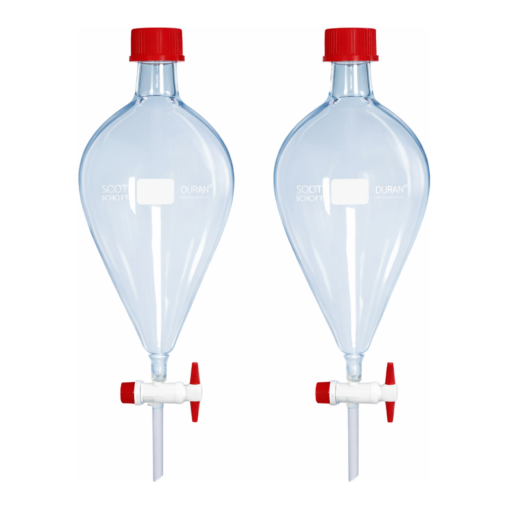 Daihan Science SciLab Premium Professional Separatory Funnel, with PTFE Plug Stopcock, with/wi