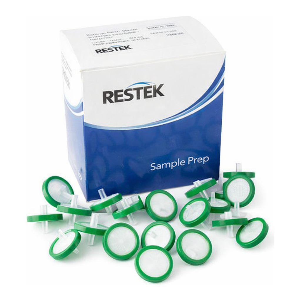Restek Syringe Filter, 30mm, 0.22um PES Green Luer Lock 100-pk