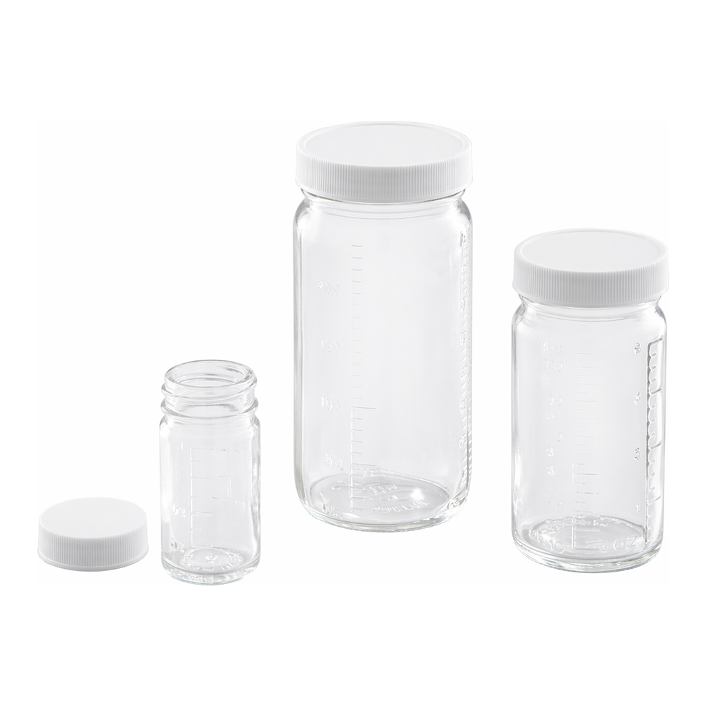AS ONE Glass Bottle with Molding Scale, 성형 눈금 처리 유리병