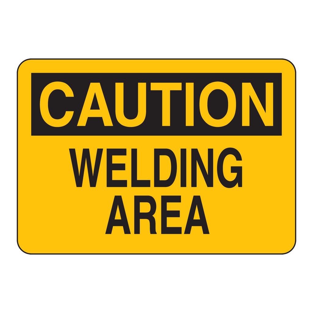 Brady CAUTION Welding Area Sign