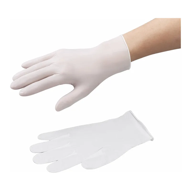 AS ONE Nitrile Silk Rubber Glove White (Powder Free) 240mm, 니트릴 실크고무 장갑 (파우더 프리) 240mm