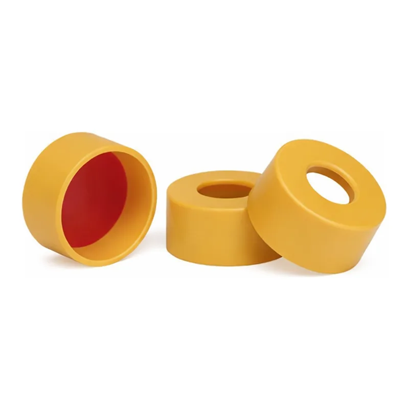 Agilent snap cap 11mm orng PTFE/whtsi 1000/cs