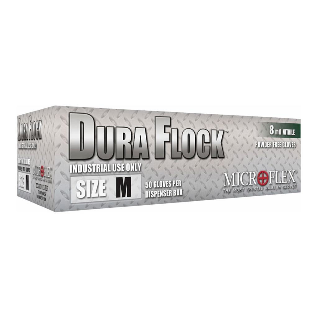 Merck MICROFLEX DURA FLOCK NITRILE GLOVES M