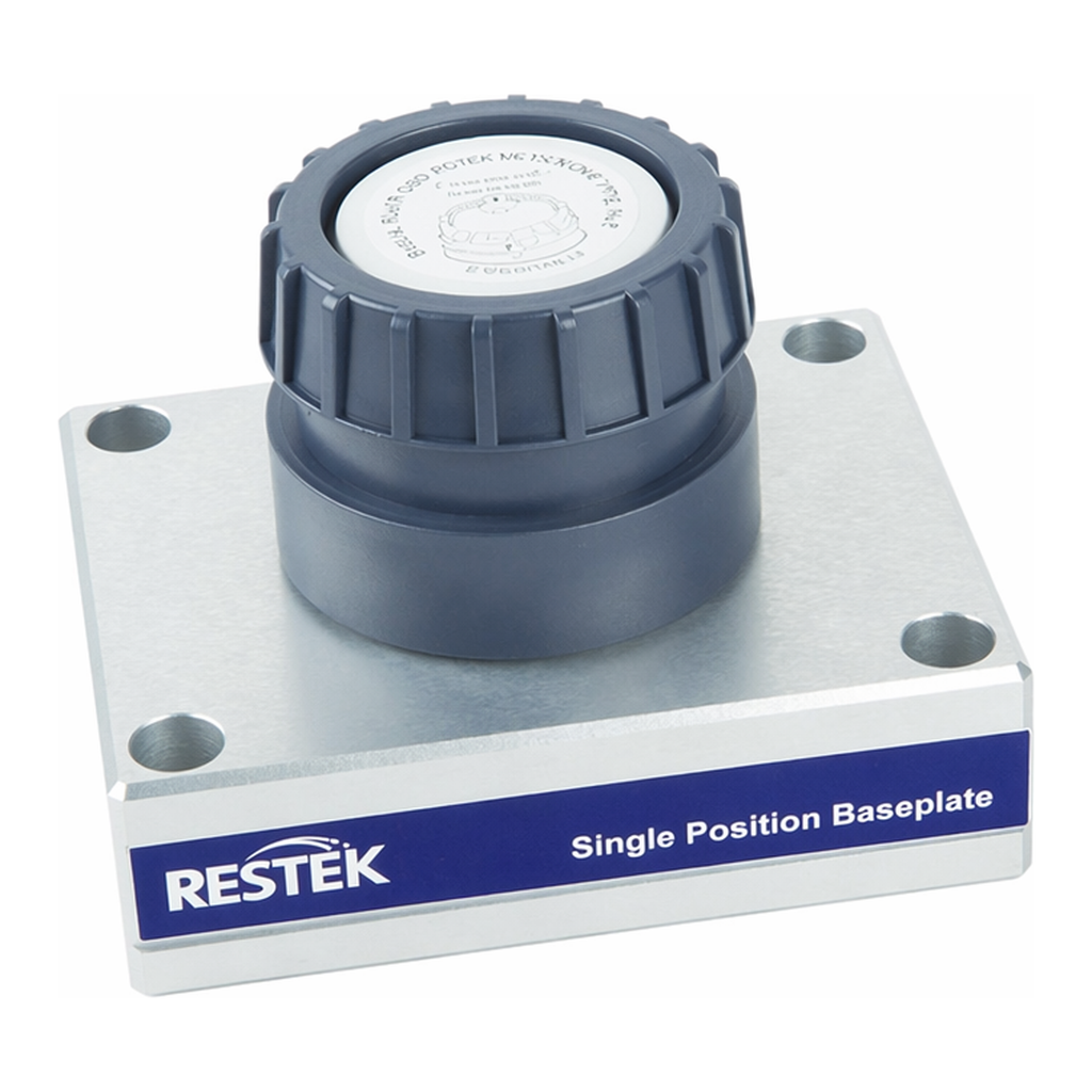 Restek Super-Clean Baseplate, Single Position Baseplate for One Cartridge Filter, 1/8in Brass Fit