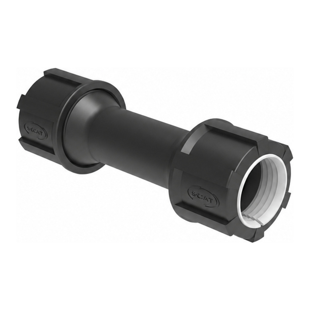 Connector, straight, 2x (ID) 32 mm