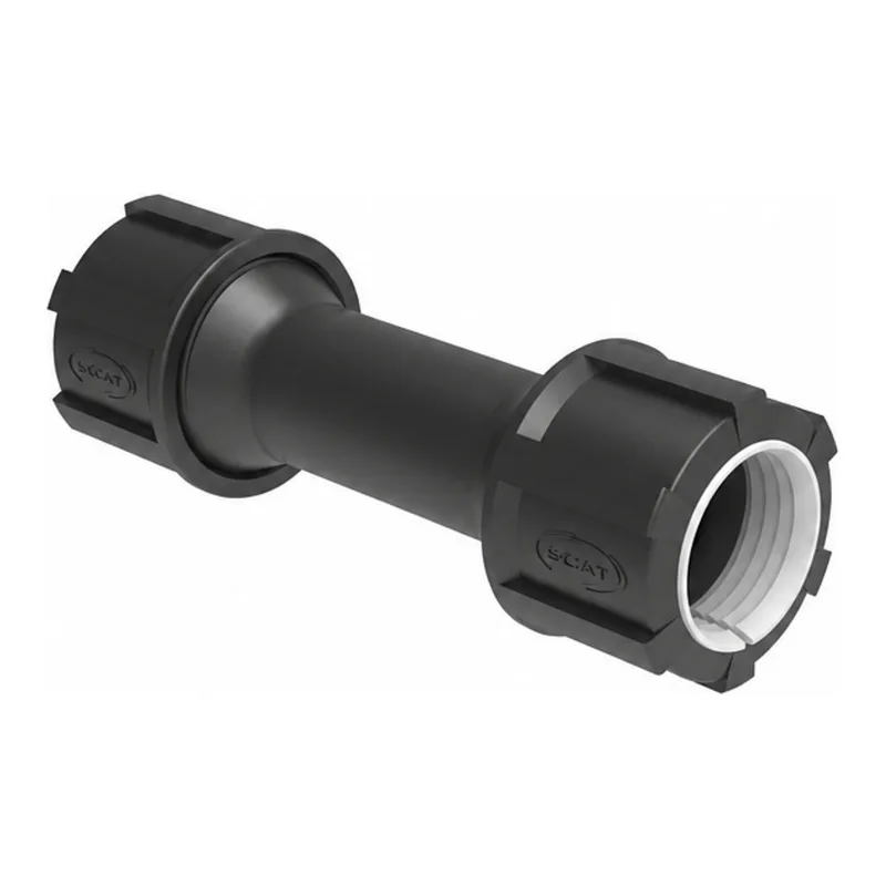 Connector, straight, 2x (ID) 32 mm