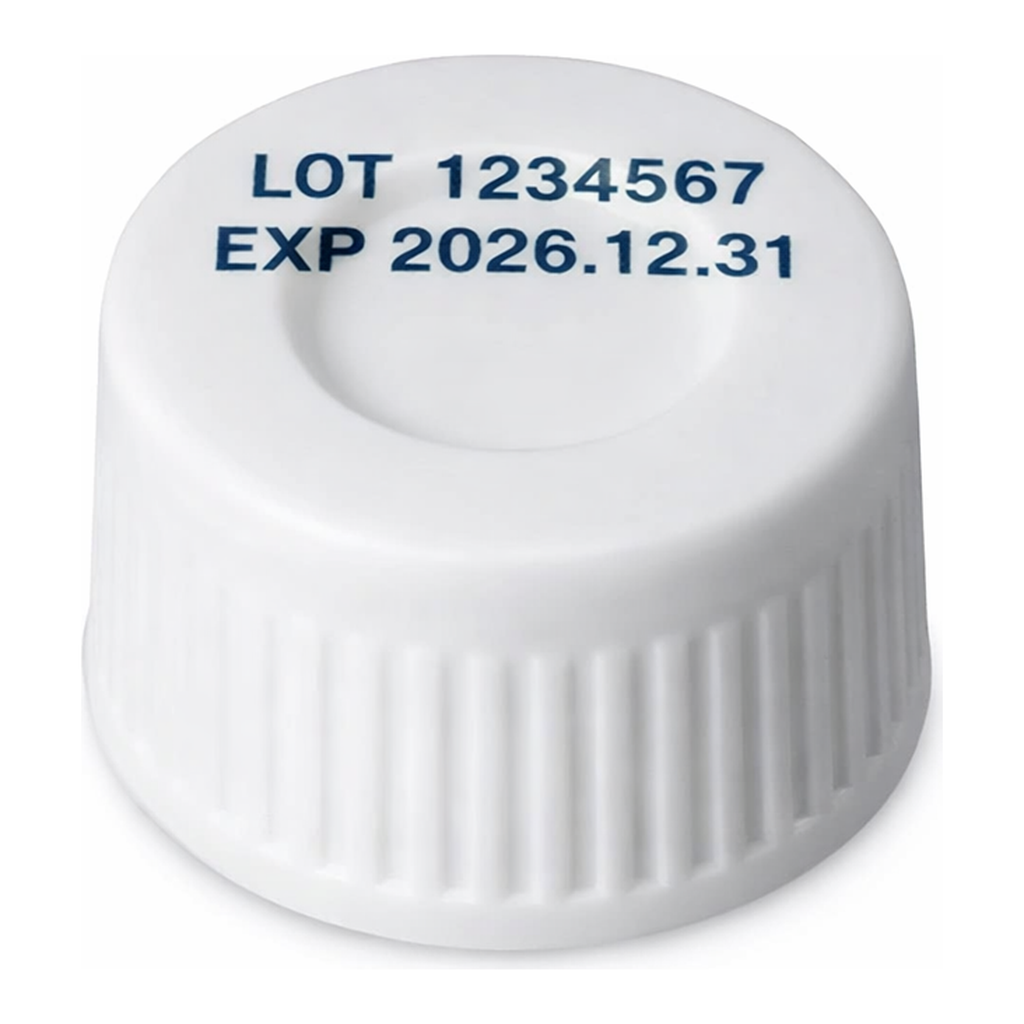 Waters White, 12 x 32 mm Screw Neck Cap and PTFE/Silicone Septum, 100/pk