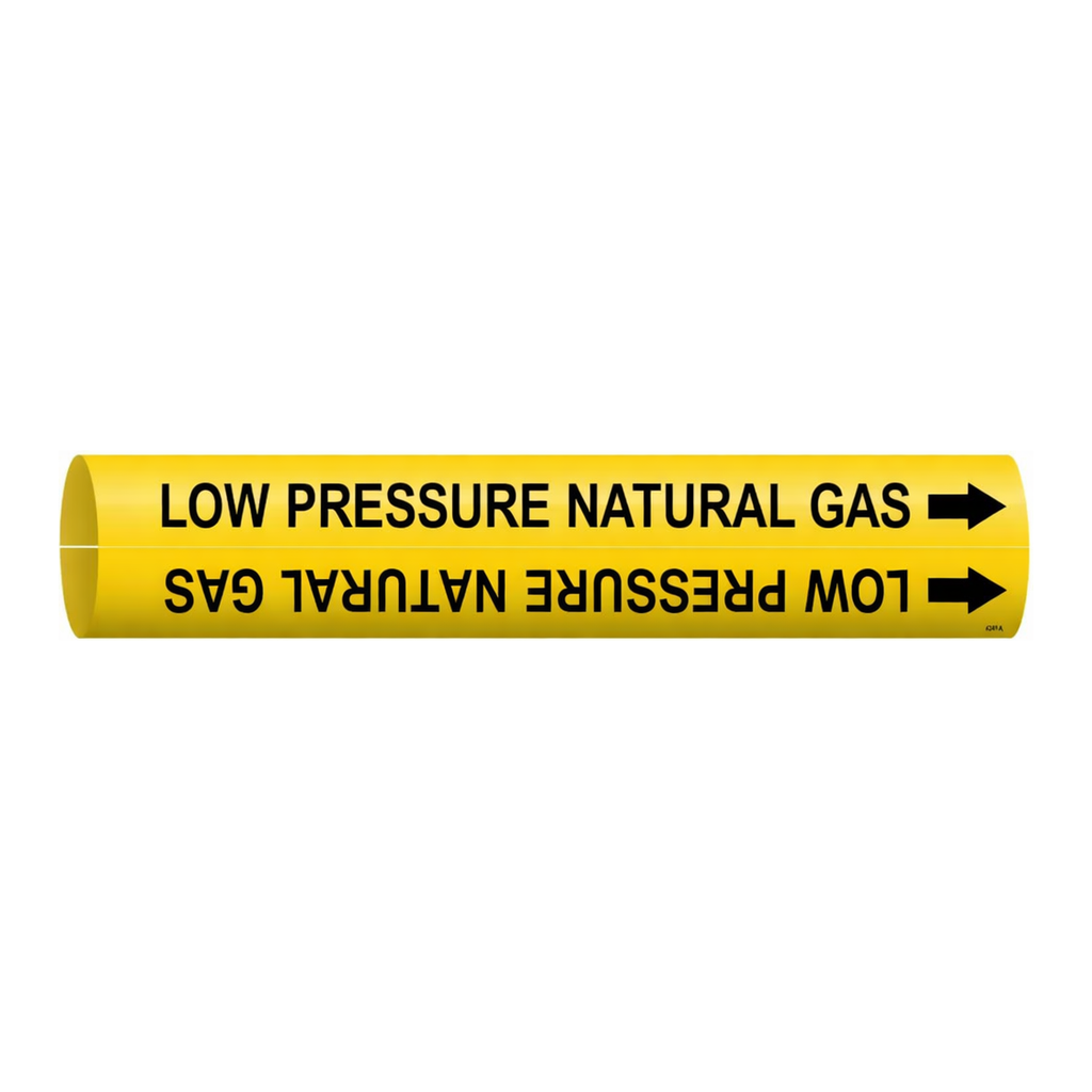 Brady LOW PRESSURE NATURAL GAS Snap-On Pipe Marker