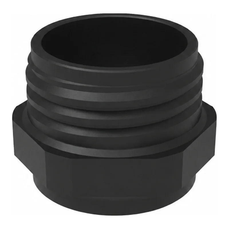 Thread adapter, PE-HD electrostatic conductive, BD S60/61 to stainless steel can (w)