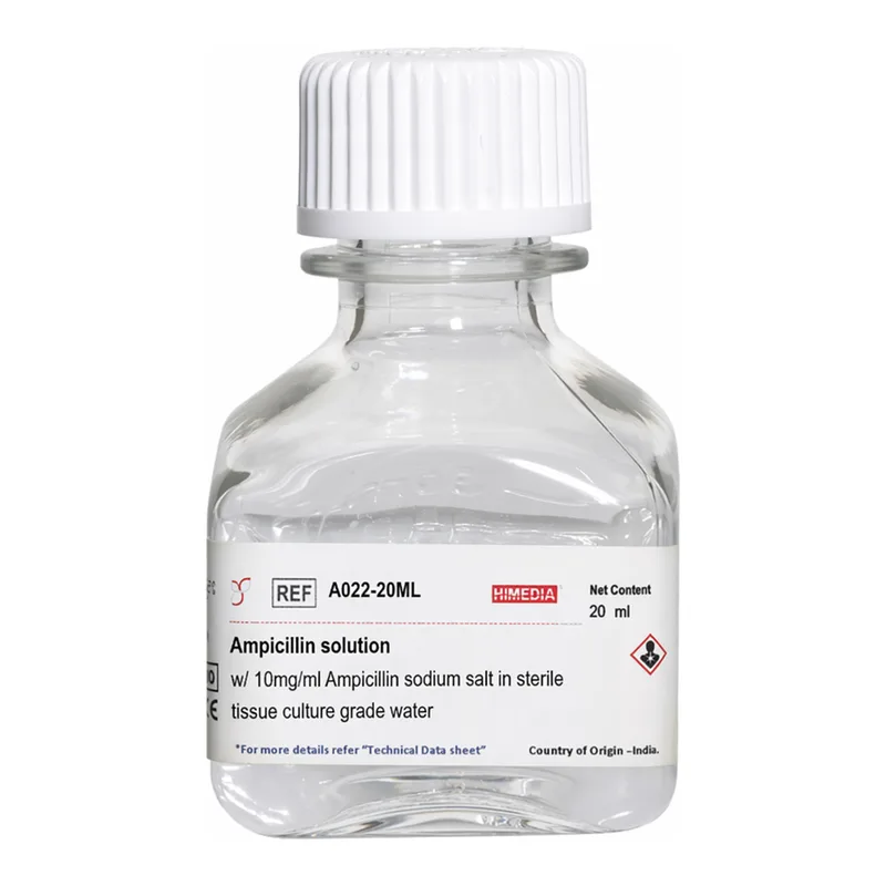Himedia Ampicillin solution w/ 10mg/ml Ampicillin sodium salt in sterile tissue culture grade water