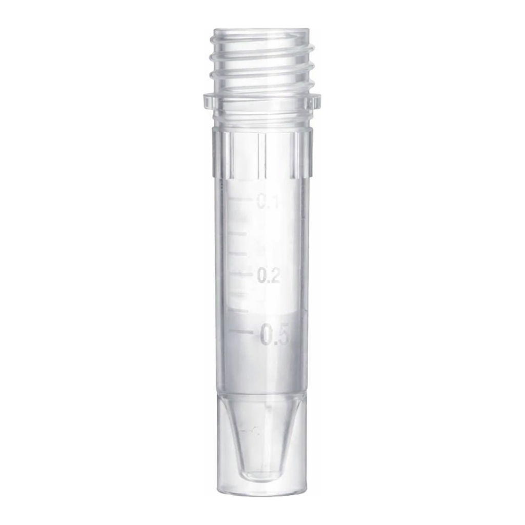 Greiner Bio One REACTION TUBE, 1,5 ML, PP, 10/45 MM, NATURAL,CONICAL, SUPPORT SKIRT, SCREW CAP 366XXX, 500 PCS./BAG