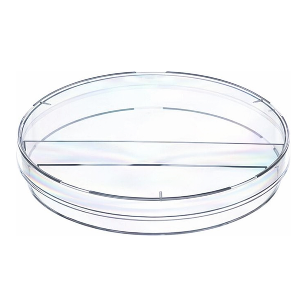 Greiner Bio One PETRI DISH, PS, 94/15 MM, WITH VENTS,2 COMPARTMENTS, 20 PCS./BAG