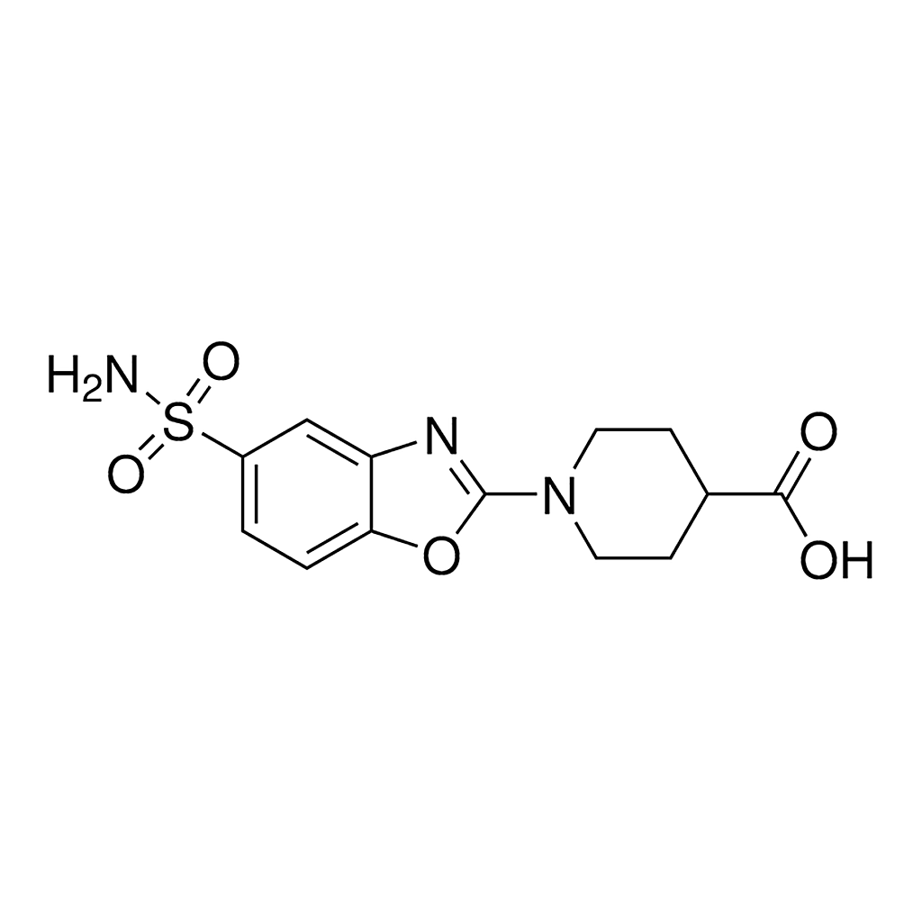 Merck 1-[5-(Aminosulfonyl)-1,3-benzoxazol-2-yl]piperidine-4-carboxylic acid