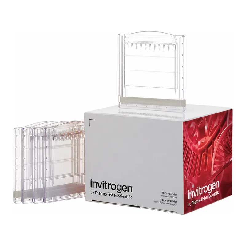Thermo Fisher Scientific NuPAGE Tris-Acetate Mini Protein Gels, 3 to 8%, 1.0 mm, WedgeWell format, 10-well, 10 Gels/Box
