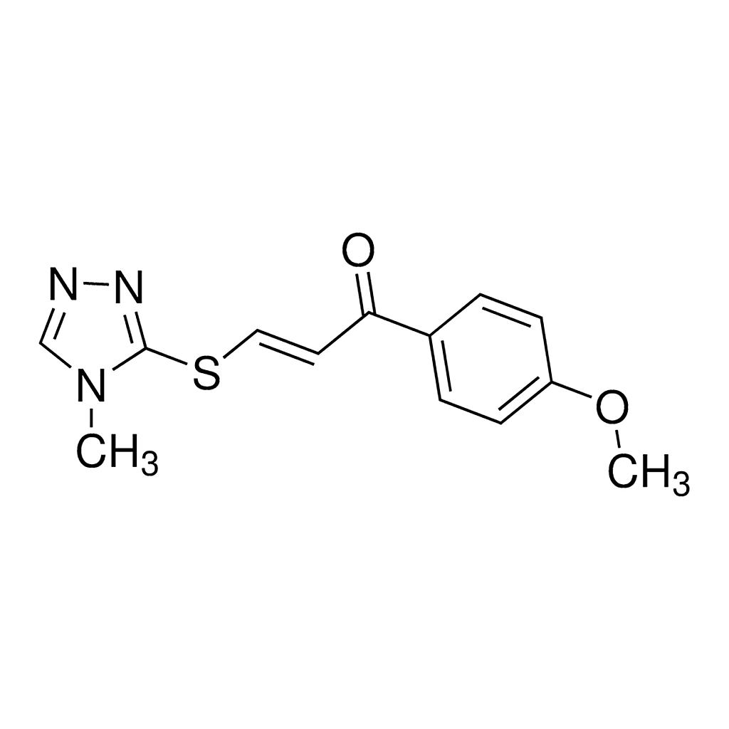Merck 1-(4-Methoxyphenyl)-3-[(4-methyl-4H-1,2,4-triazol-3-yl)sulfanyl]-2-propen-1-one