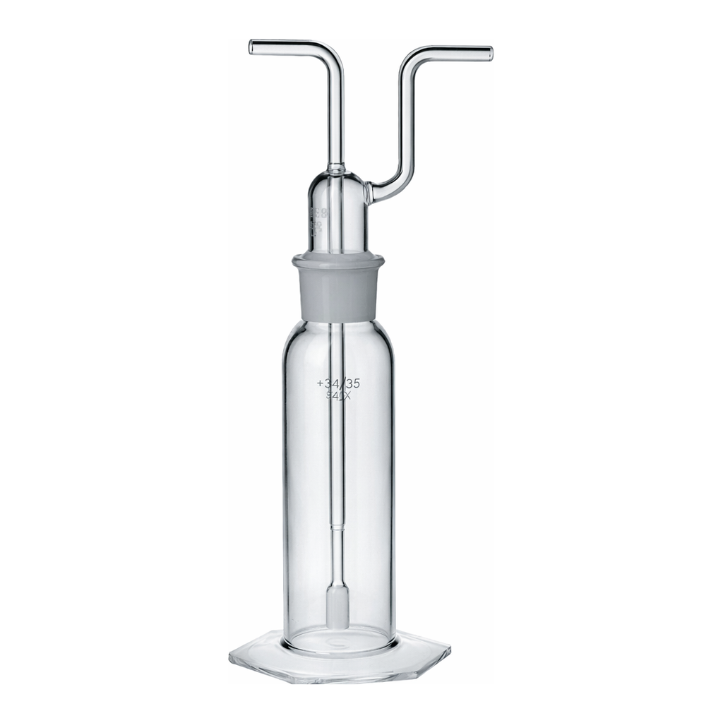 Thermo Fisher Scientific Kimble KimbleKontes Tall Form Gas Washing Bottle with Medium Length Joint and Kimflow Cylinder