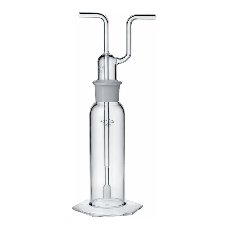 Thermo Fisher Scientific Kimble KimbleKontes Tall Form Gas Washing Bottle with Medium Length Joint and Kimflow Cylinder